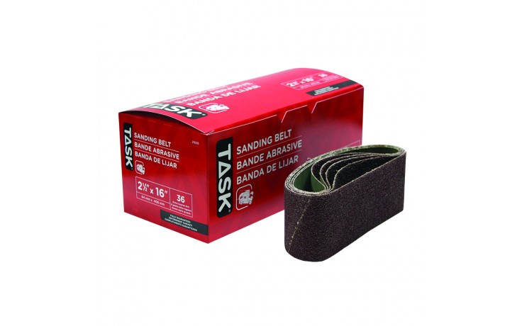 2-1/2" x 16" 36 Grit Sanding Belt - Boxed