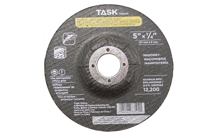 5" x 1/4" 7/8" Arbor Masonry Depressed Center Wheel - Bulk