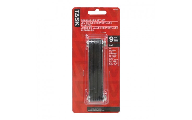 9pc SAE Classic Metal Frame Hex Key Set - 1/pack