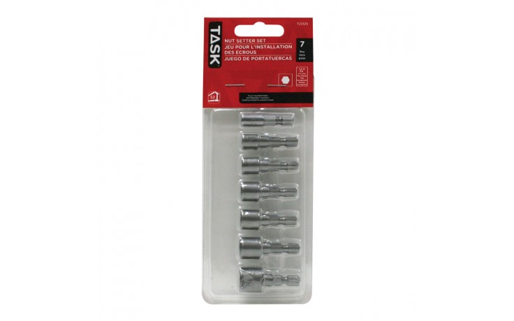 7pc Non-Magnetic Nut Setter Set - Blister Card