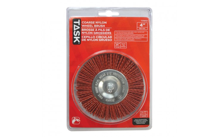 4" Coarse Nylon Wheel Brush - 1/pack