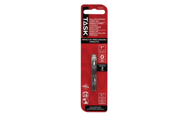 #3 PH 1" IMPACT Driver Bit - 2/pack