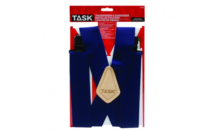 Full Elastic Navy Suspenders - 1/pack