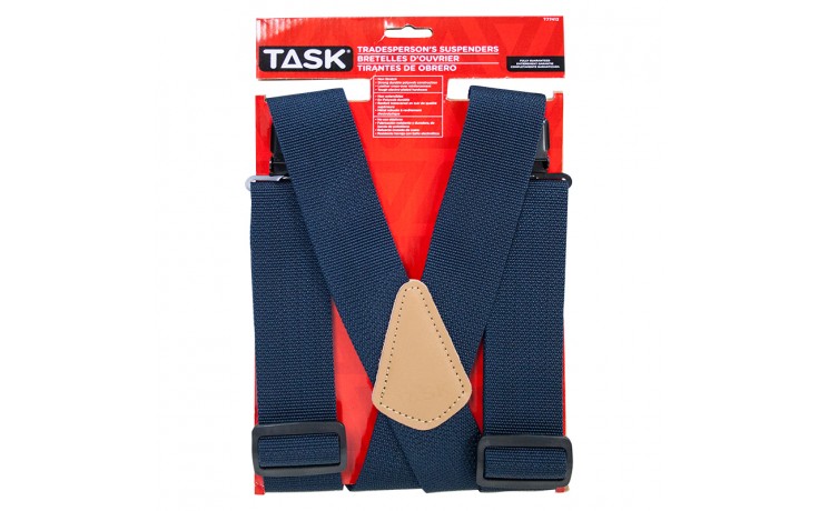 Non-Elastic Navy Suspenders - 1/pack