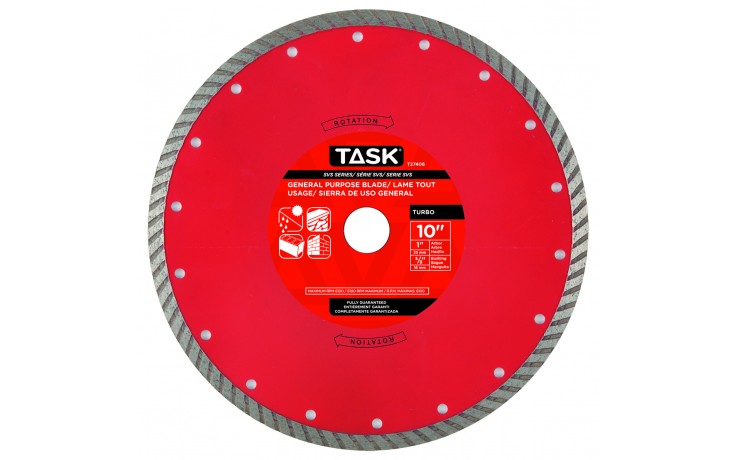 10" X 1" and 5/8" Arbor Turbo SVS Wet/Dry Diamond Blade - 1/pack