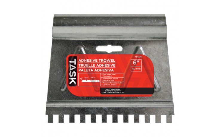 6" (1/16" x 3/64" x 13/64") V-Notch Adhesive Spreader