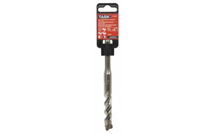 5/8" x 6" SDS+ 3-Edge Rotary Hammer Drill Bit  - 1/pk