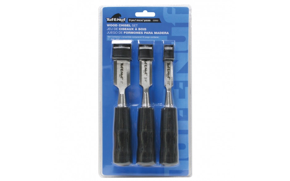 3pc Short Wood Chisel Set