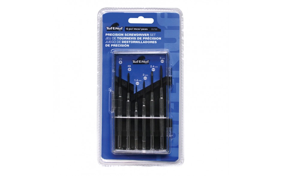 6-in-1 Precision Screwdriver Set - Clamshell