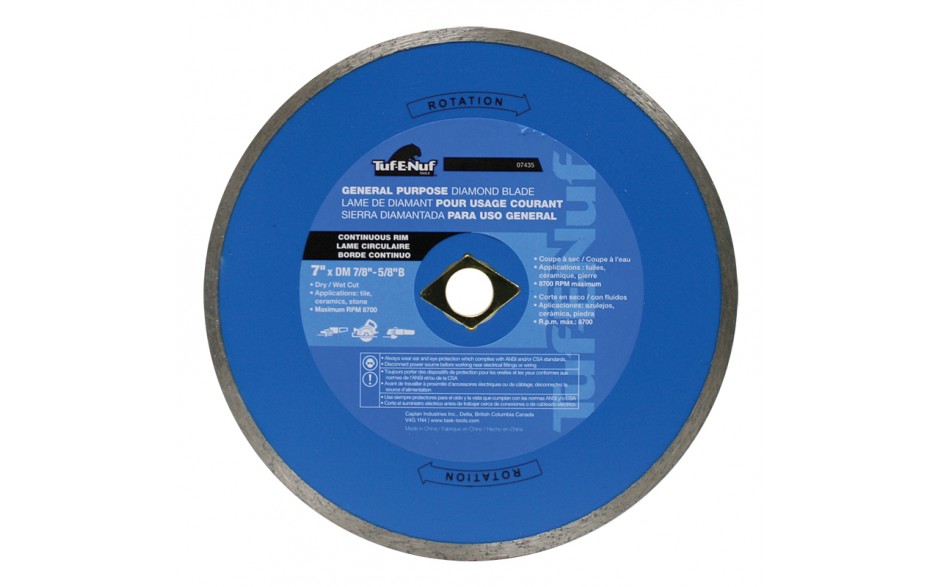 7" Continuous Rim Diamond Blade - 10 per Display Box