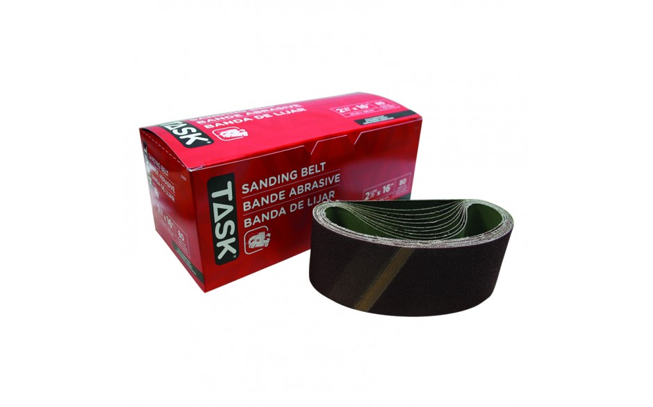 2-1/2" x 16" 80 Grit Sanding Belt - Boxed