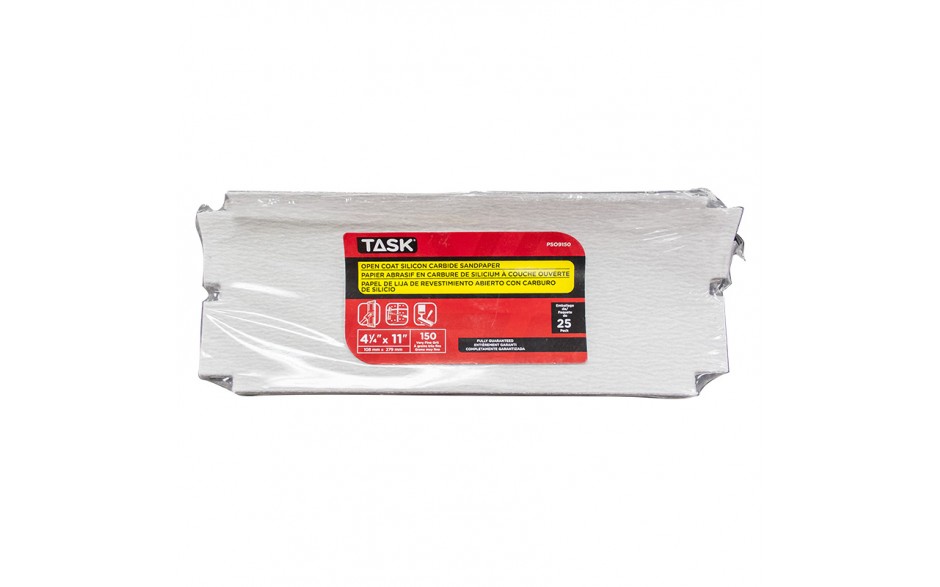 4-1/4" x 11" 150 Grit Very Fine Drywall Sandpaper - Bulk