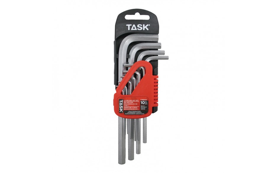 10pc Metric Long L-Type Hex Key Set - 1/pack