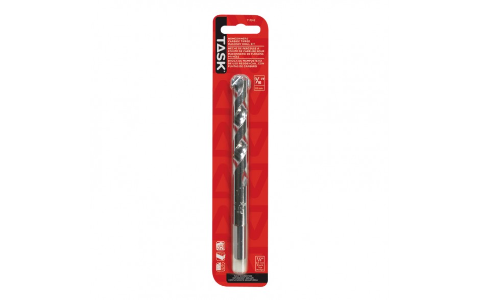 9/16" Reduced Shank (3/8") Rotary Masonry Drill Bit - 1/pack