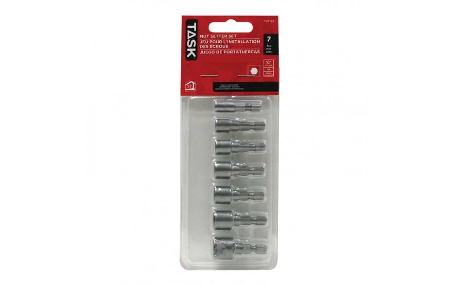 7pc Non-Magnetic Nut Setter Set - Blister Card