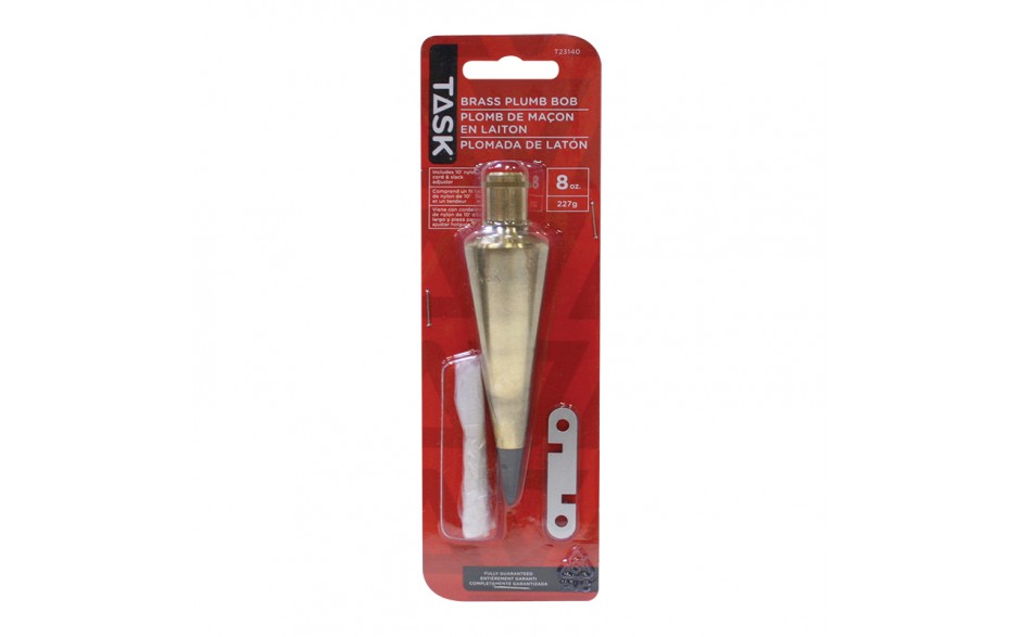 8 oz. Brass Plumb Bob - 1/pack