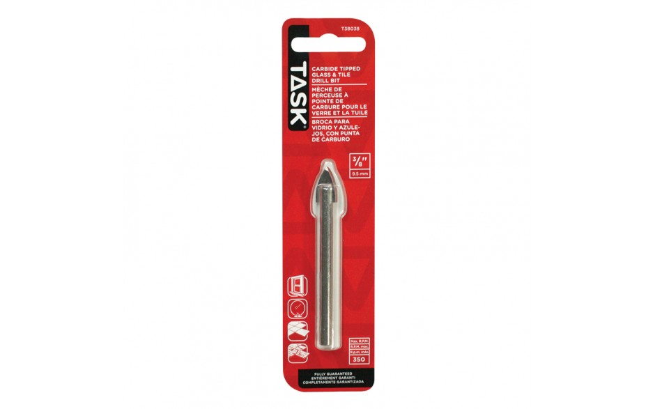 3/8" Glass & Tile Drill Bit - 1/pack