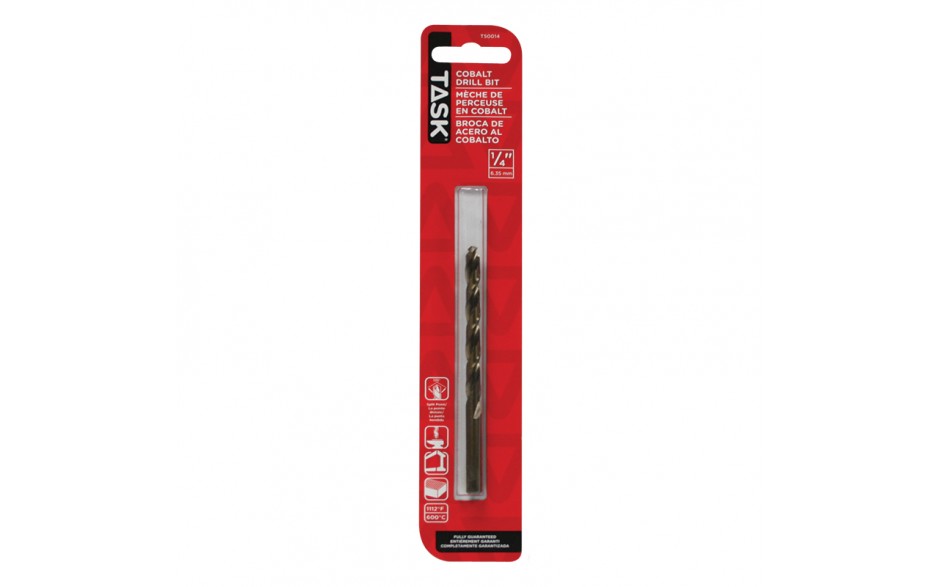 1/4" Split Point Cobalt Drill Bit - 1/pack