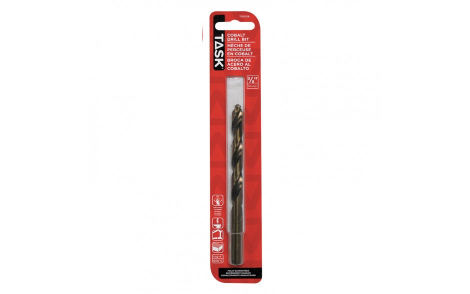 3/8" Split Point Cobalt Drill Bit - 1/pack