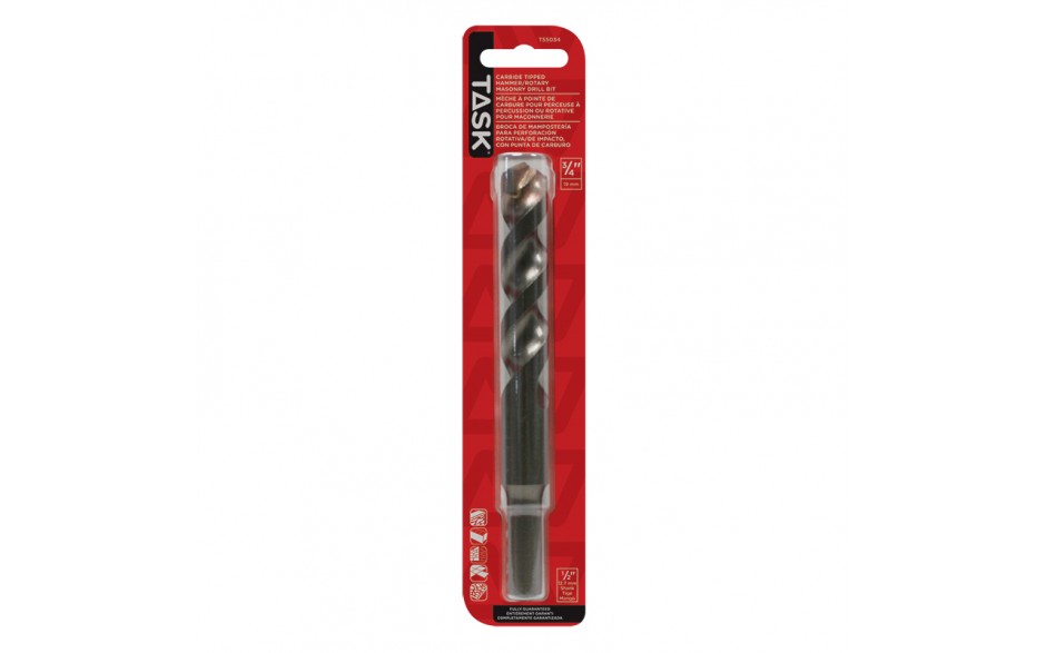 3/4" Reduced Shank (1/2") Rotary Percussion Masonry Drill Bit - 1/pack