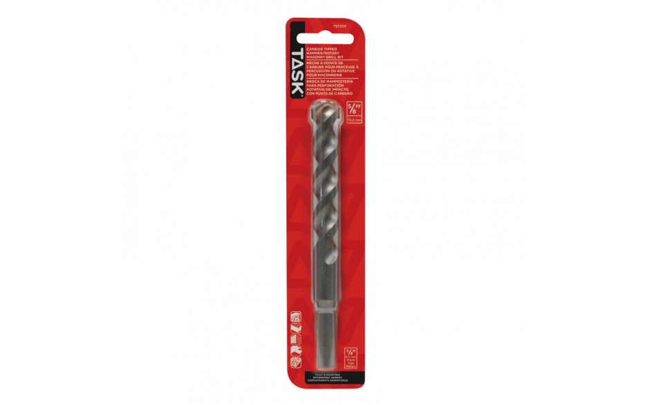 5/8" Reduced Shank (3/8") Rotary Percussion Masonry Drill Bit - 1/pack