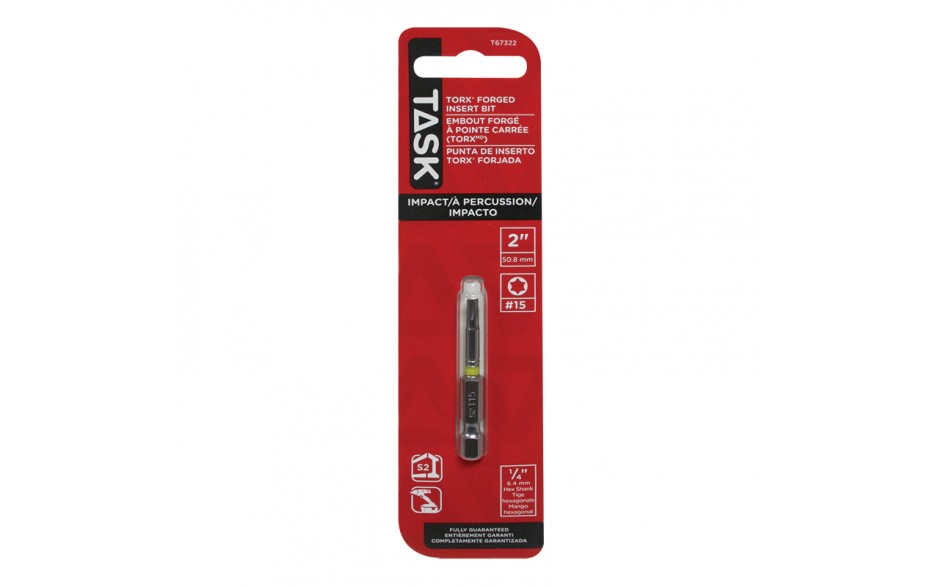 T15 Torx 2" IMPACT Driver Bit - 1/pack