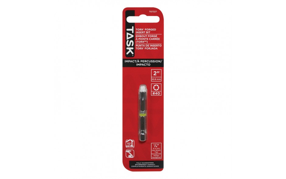 T40 Torx 2" IMPACT Driver Bit - 1/pack