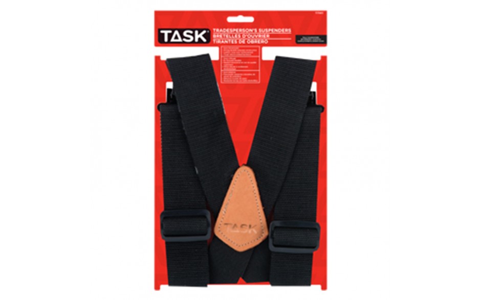 Partial Elastic Black Suspenders - 1/pack