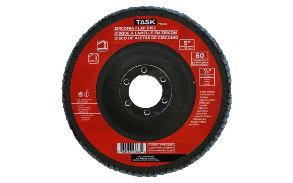 50-Pack Thomletha 4.5" X 7/8" 60 Grit Zirconia Flap Discs – Type 29 Grinding & Sanding