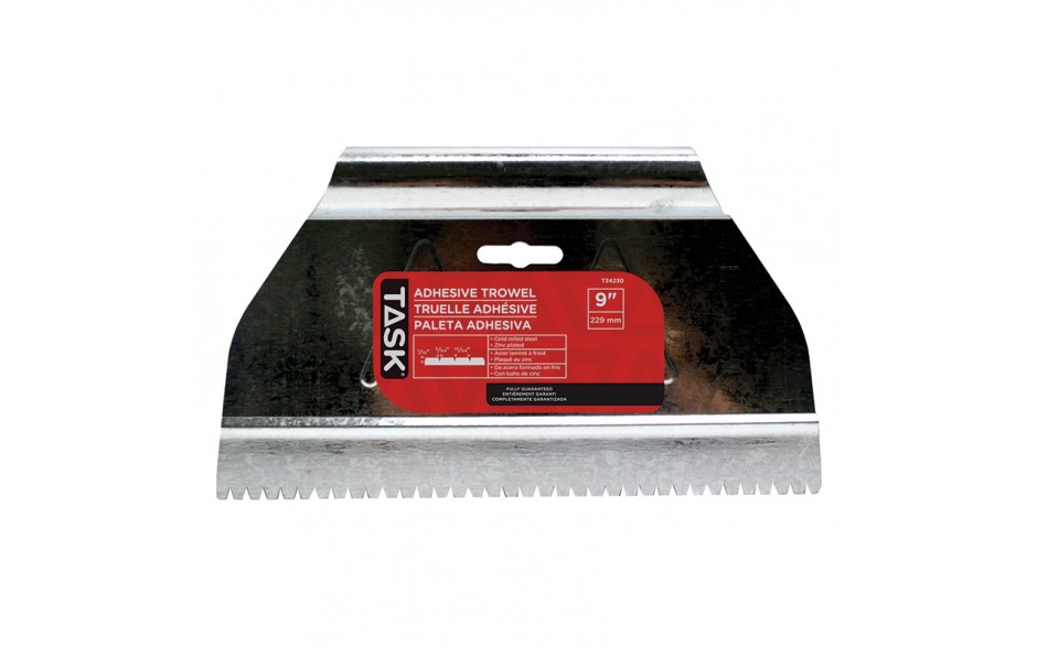 9" (1/16" x 3/64" x 13/64") V-Notch Adhesive Spreader