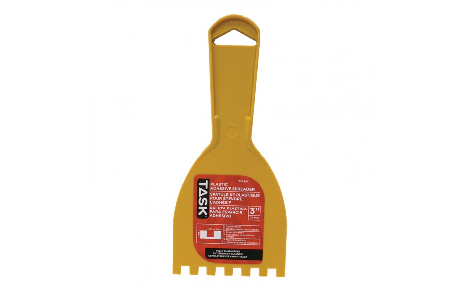 3" (1/4"x1/4"x1/4") Plastic Squre Notch Adhesive Spreader