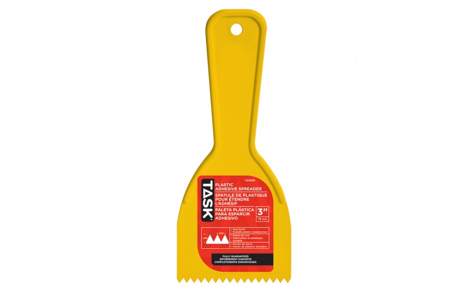 3" (3/16" x 3/16") Plastic Saw Tooth Adhesive Spreader