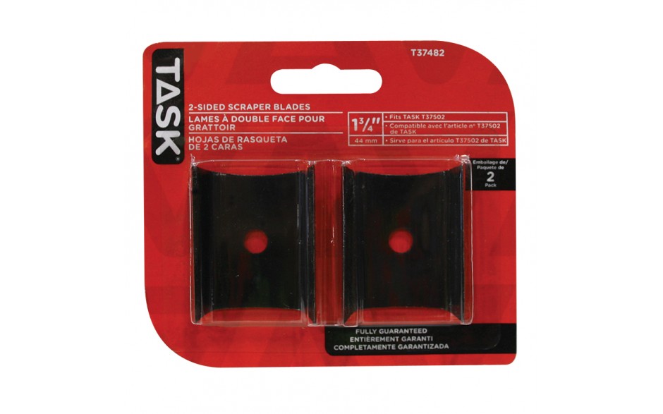 1-3/4" Replacemenet 2-Sided Scraper Blades - 2/pack