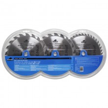 3pc 7-1/4" ATB Circular Saw Blade Set - Clamshell