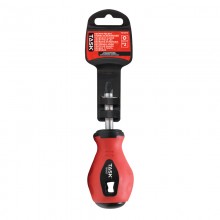 #2 Square Recess 1-1/2" Stubby Soft Grip Screwdriver - 1/pack