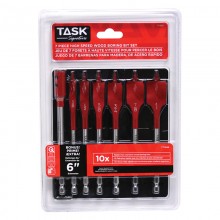 7pc Spade Bit Set - Clamshell