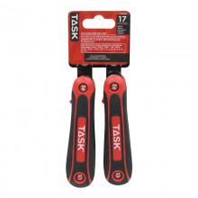 17pc Metric & SAE Soft Grip Hex Key Set - 2/pack