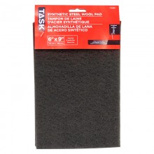 6" x 9" Fine Grey Synthetic Steel Wool Pad - 2/pack