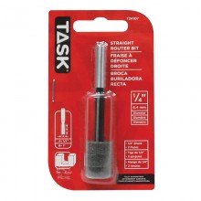 Straight 2-Flute 1/4" x 1" Carbide Ht. 1/4" Shank Router Bit - 1/pack