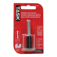 Straight 2-Flute 1/2" x 1" Carbide Ht. 1/4" Shank Router Bit - 1/pack