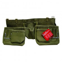 Olive Green 11 Pocket Master Carpenter PLUS Apron - 1/pack