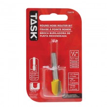 Round Nose 1/2" x 1" Carbide Ht. 1/4" Radius 1/4" Shank Router Bit - 1/pack