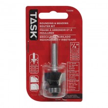 Corner Round & Beading 1/2" Bearing 7/8" x 1/2" Carbide Ht. 3/16" Radius 1/4" Shank Router Bit - 1/pack