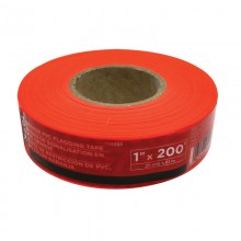 1" x 200' Orange PVC Flagging Tape