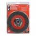 6" Fine Steel Industrial Crimp Wheel for Bench Grinders - 1/pack