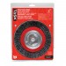 8" Coarse Steel Industrial Crimp Wheel for Bench Grinders - 1/pack