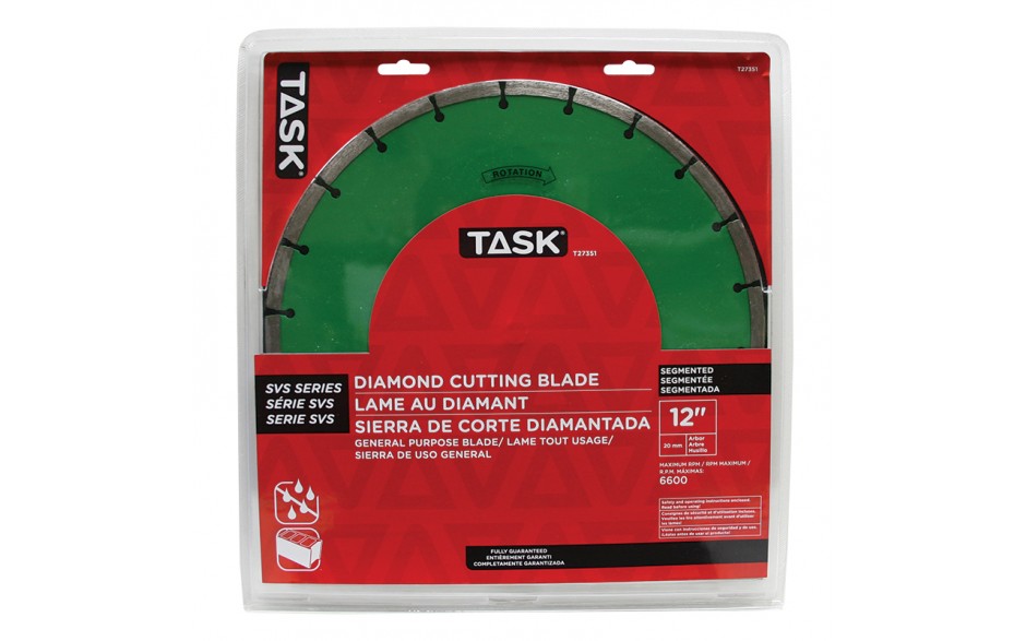 Lame à diamant SVS segmentée, 12 po x 20mm – 1/paquet  