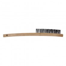 Brosse métallique à poignée longue, 3 x 19