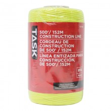 Ligne de construction tressée en nylon jaune de rechange, 500 pi – 1/paquet