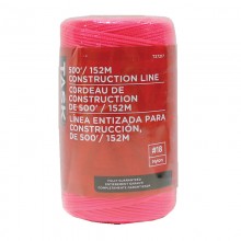 Ligne de construction tressée en nylon rose de rechange, 500 pi – 1/paquet